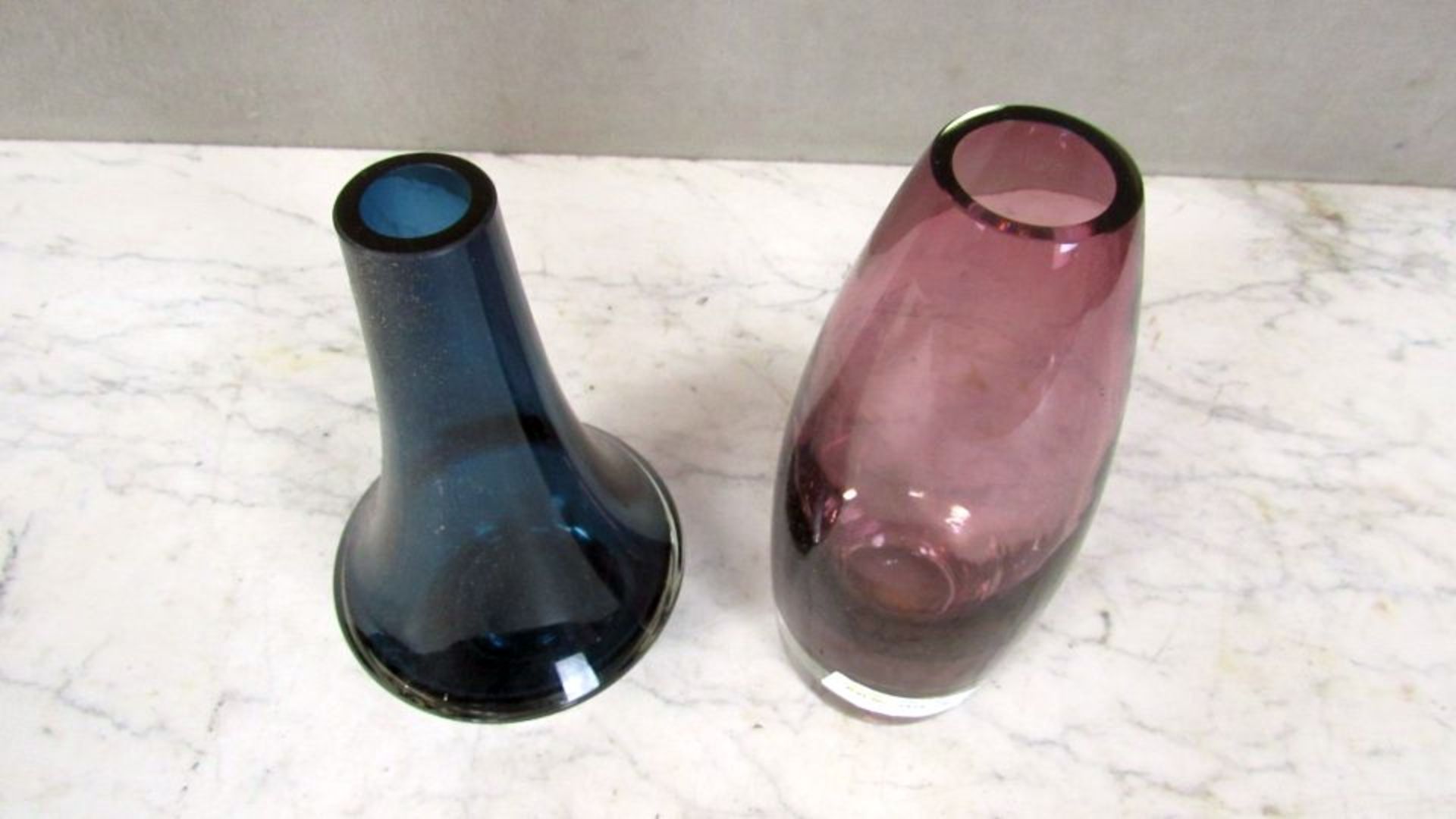 2 Designer Glasvasen Finnland ca.1960 - Bild 2 aus 5