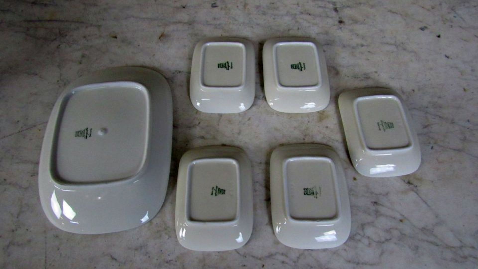 Anbietschale + 5 Teller klein - Bild 5 aus 6