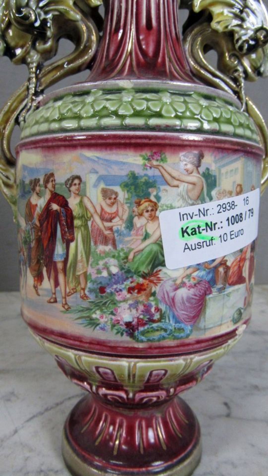 Prunkvase bestoßen 26cm - Bild 3 aus 8
