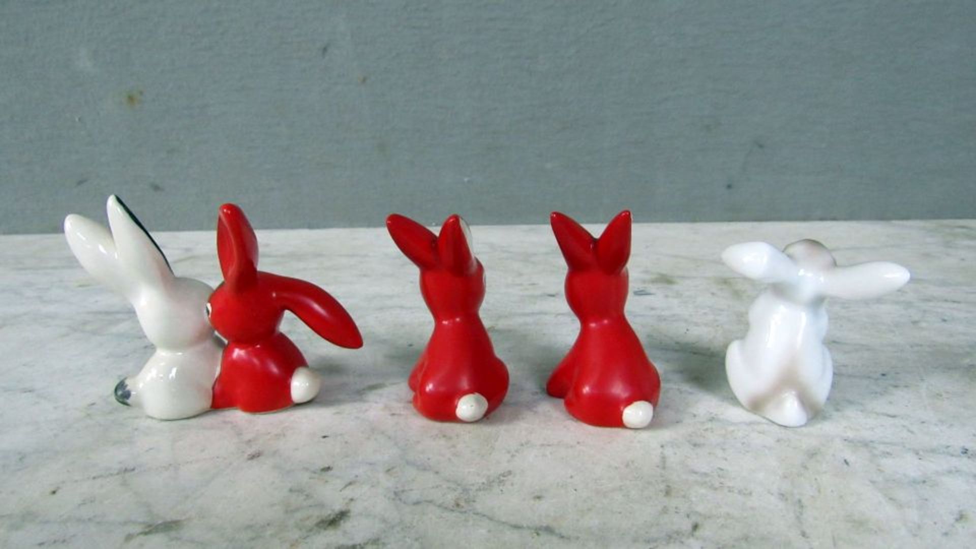 4 Porzelanfiguren Goebel Hasen bis - Bild 5 aus 6