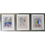 3 x Chagall, aus "De Mauvais Sujets"