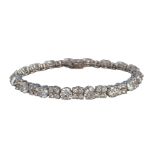 Außergewöhnliches Brillant-Armband (Mitte 20. Jh.)