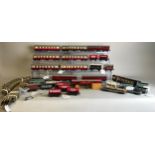 Hornby - A quantity of Hornby Dublo & Hornby by Meccano tinplate trains and accessories to include