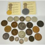 Coins & Tokens - A Philip V 8 Reales 1732 'F' Mexico mint silver coin, The First Milled Dollar of