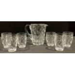 **Please re-offer in the January Fine Art Sale CC 09/12/25** An Art Deco cut glass leaf pattern