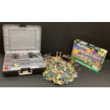 Toys - Micro Machines Mobile Assault base Command post play set, assorted Airfix and similar plastic