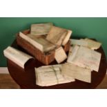 Documents and Manuscripts - an archive of 17th century and later indentures and similar documents,