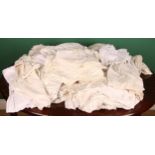 Textiles - 19th century and later cotton and lace children's garments, including dresses, gowns,