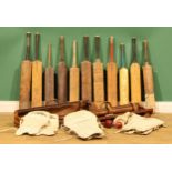 Sport - Cricket - a collection of cricket bats, including Nicolls; ‘real splice’ Victory; B