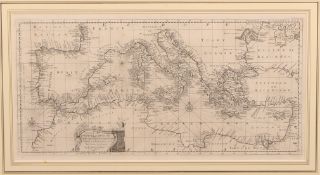 Emanuel Bowen (1694-1767), An Accurate Chart of the Mediterranean and Adriatic Seas; with the