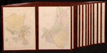 Cartography - a collection of twenty-eight two-page colour maps, countries of the world, by J.