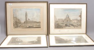 Thomas Bowles, by, Michele Marieschi, after, Views of Venice, a set of four 18th century coloured