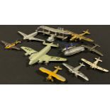 Toys - Dinky by Meccano No.60 Aeroplanes box containing eleven planes to include, Singapore Fling