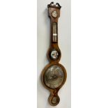 An early Victorian Wheel Barometer, A. Vannini of Sheffield, c.1845.