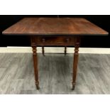 A Regency / William IV Mahogany Pembroke Table, 73cm high, 99.5cm, 52.5 cm