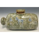 A Royal Doulton stoneware "Guy” hot water bottle, 19cm high, impressed mark to side, c.1910.