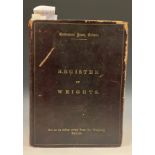 India - Manuscripts, British Empire & Peerage - Register of Weights, Government House, Calcutta,