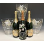 Garden Party Accessories - three Perrier-Jouët Champagne Ice Buckets, capacity up to Magnum size;