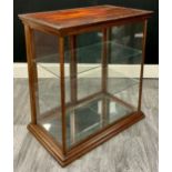 A late 19th / early 20th century mahogany counter-top shop display cabinet, by F. Freeman & sons,