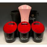 Garden Party Accessories - Six Champagne Ice Buckets - Champagne Lanson, each with capacity up to