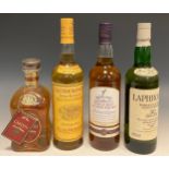 Whisky - Laphroaig, Single Islay Malt Scotch, 10 years aged, 70cl; Glenmorangie, Single Malt, 10