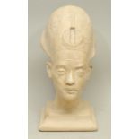 Interior Decoration - a museum type composition facsimile, bust of Akhenaten, after the Ancient