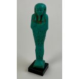 A British Museum facsimile of an ancient Egyptian shabti, marked BM, 20cm high