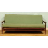 Mid-century Design - an afrormosia Manhattan sofa or daybed, designed by George Fejer and Eric