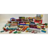 Play worn diecast vehicles including a Corgi Major Toys carrimore car transporter; Dinky Supertoys