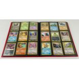 Pokemon Trading Cards - A binder containing WOTC (Wizards of the Coast) cards, inc 1st edition,
