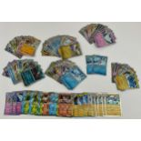 Pokemon Trading Cards - A collection of 110 all black rare Pokemon holographic cards including