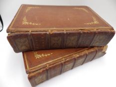 Popes Homer - The Odyssey of Homer Vol. I. and The Odyssey of Homer Vol. II. Leather bound -