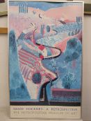 David Hockney Metropolitan Museum of Art print 62x100cm (slightly bowed at top as pictured)