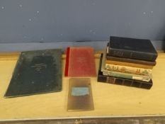 Vintage books to include 3 Atlases with hand coloured maps