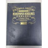 Chelsea Football History newspaper headlines in book