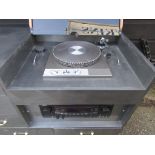 Vintage Garrard 401 Turntable with Teac AG-D9100 audio/video Surround Receiver (in unit)