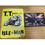 V TT Races and Ford repro signs