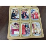 Vintage Liebig trading cards in album