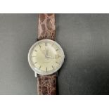 Vintage Omega Constellation watch (working intermitantly, requires service) strap broken but
