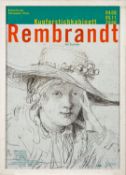 An art exhibition poster for Rembrandt - Kupferstichkabinett Rembrandt Der Zeichner - For the