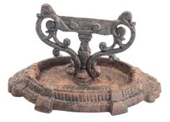 An early Victorian cast iron bootscrape,
