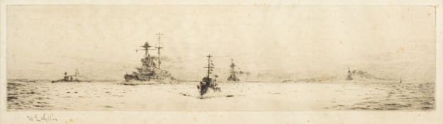 After William Lionel Wyllie (British, 1851 - 1931) - 'The Fifth Battle Squadron'