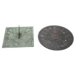 A George IV or William IV bronze sundial, by J.