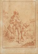 Gilles Demarteau (Belgian, 1722 -1776) after François Boucher (French, 1703-1770) - 'Young villager,