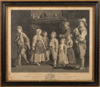 After Antoine Le Nain (French, 1593-1648 ) - The Dancing Children - Engraving - 35.5 x 41.