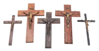 Five various Corpus Christi figures,