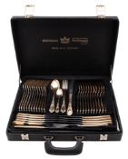 A cased Bestecke sBs Solingen plated canteen of flatware & cutlery,