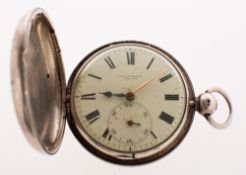 William Thomas, 93 Strand, London a full hunter silver pocket watch,