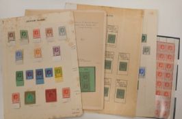Leeward Islands, KGVI on album pages, values to 10/- (2), and £1 (2), including varieties.