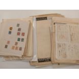 Old time to mid Period. Great Britain and World stamps on album pages